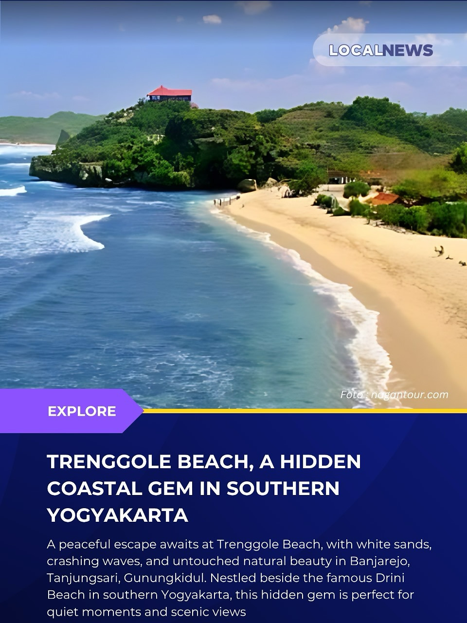 Trenggole Beach, A hidden Coastal Gem in Southern Yogyakarta